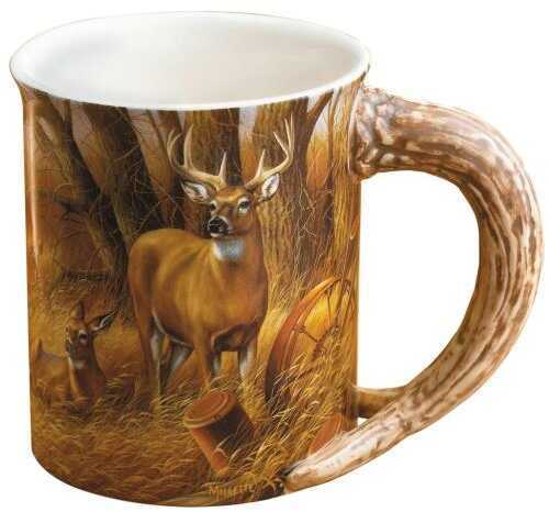 Wild Wings Sculpted Mugs - Rustic Retreat Whitetail 16oz. Model: 8955712065