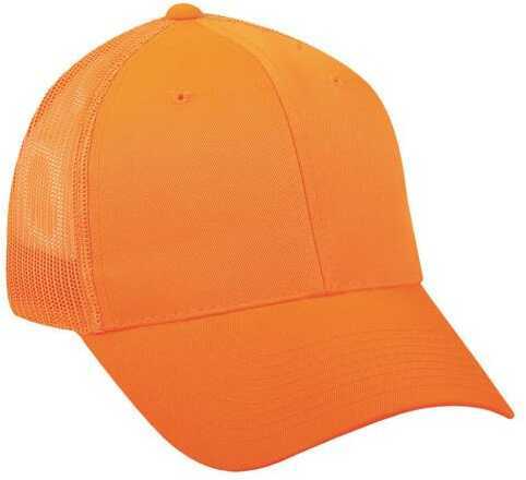 Outdoor Cap Mesh Back Hat Blaze Orange Model: 315M BLZ-img-0