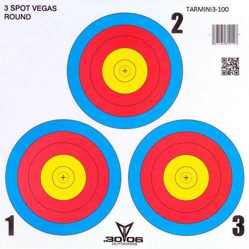 30-06 Outdoors Mini Paper Target 3 Spot Vegas 100 pk. Model: TARMINI3-100