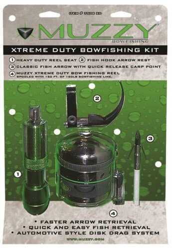 Muzzy Archery Xtreme Duty Spincast Style Bowfishing Kit Model: 7506