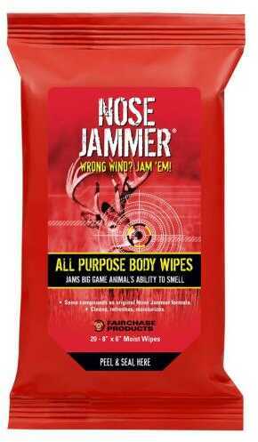 Nose Jammer Body Wipes 20 pk. Model: 3120