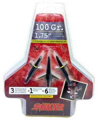 Swhacker 2 Blade Broadhead 100 Grain 1.75 in. 3 pk. Model: SWH00201