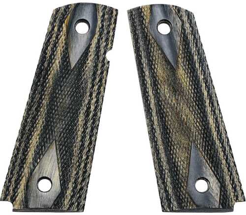 Kimber 1911 Grips Black/Silver Eclipse Full-Size-img-0