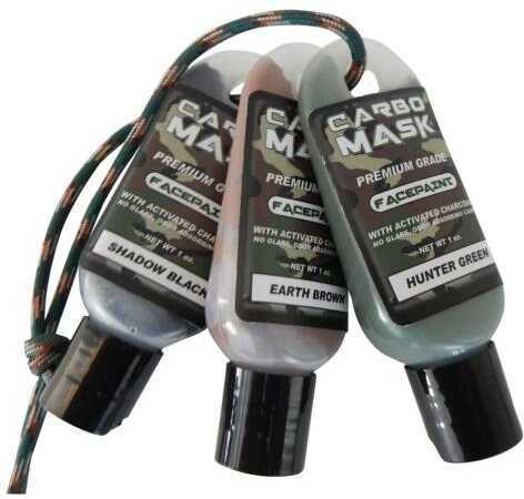 Carbomask Mask Facepaint Black/Green/Brown 1 oz. 3 pk. Model: 310134