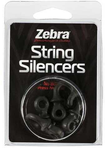 Zebra Bowstrings String Silencer Package Black 4 pk. Model: 80757