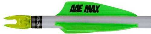 AA&E Leathercraft Plastifletch Max Vane Neon Green 2 in. Shield 100pk. Model: PMA20BG100