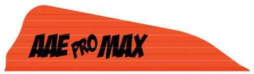 AA&E Leathercraft Pro Max Vane Fire Orange 100 pk. Model: PMHAFO100