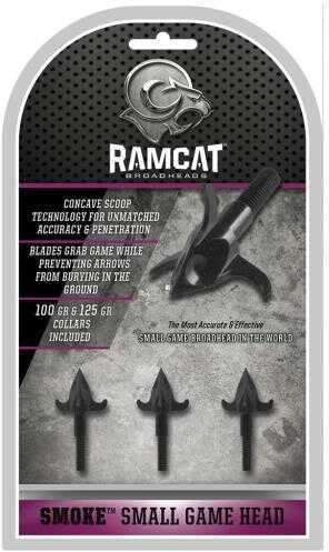 Ram Cat / Fulton Archery Ramcat Smoke Small Game Head 100 Grain 3 pk. Model: R1009