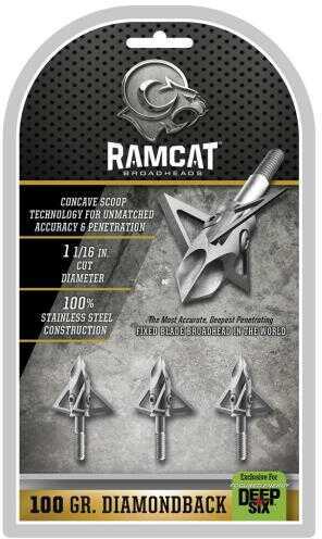 Ram Cat / Fulton Archery Ramcat Diamondback Deep Six 100 Grain 3 pk. Model: R1006
