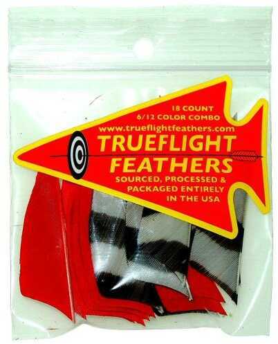Trueflight Mfg Comp Inc Feather Combo Pack Barred/Red 2in. RW Shield Cut Model: 30932