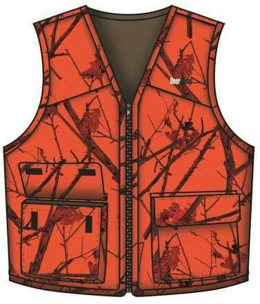 Gamehide Deer Camp Vest Woodlot Blaze 3x-large Model: 20pwb3x
