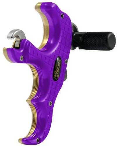 Tru-Ball Release Blade Pro Purple/brass 3 Finger Medium Model: Tbld-prbs-3m