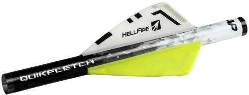 NAP Quikfletch Hellfire White/Yellow/Yellow 2 in. 6 pk Model: 60-033