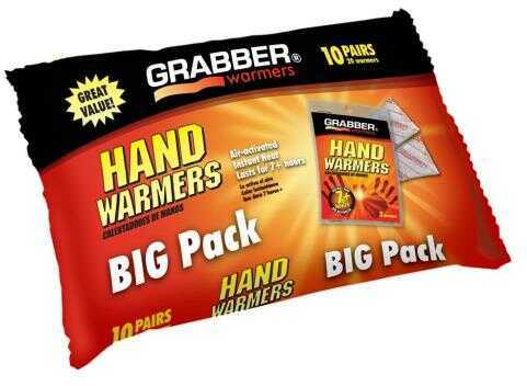 Grabber Warmers Hand 7 Hour 10 pr. Bag 8 pk. Model: HWPP10DISPLAYUSA-8