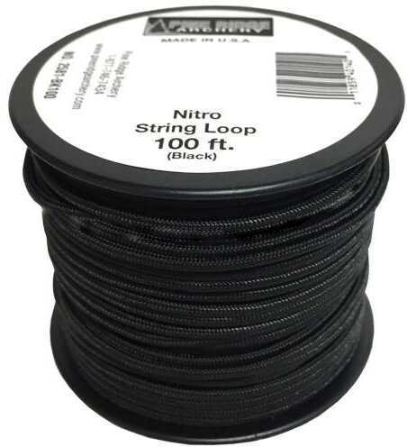 Pine Ridge Archery Products Nitro String Loop Black 100 ft. Model: 2581-BK100