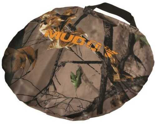 The Portable Hot Seat features a durable camouflage cushion Model: GS0105 Manufacturer: Muddy Outd