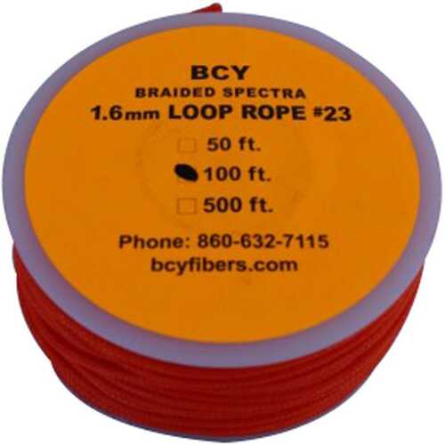 BCY Size 23 Loop Rope Neon Orange 100 ft.