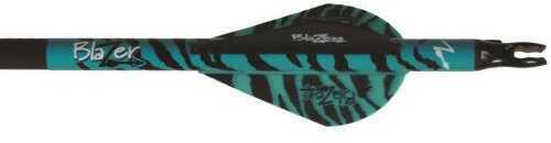Click to see larger image. Bohning Archery Blazer Vanes Teal Tiger 100 pk. Model: 10832TT2