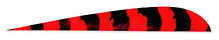 Trueflight Mfg Comp Inc Feathers Parabolic Barred 5" Left Wing Red 100/Pk