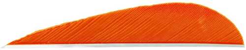 Trueflight Parabolic Feathers Orange 3 in. RW 100 pk. Model: 11205