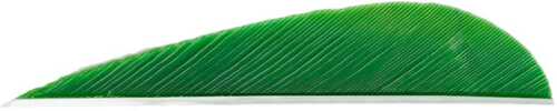 Trueflight Parabolic Feathers Green 3 in. LW 100 pk. Model: 01206