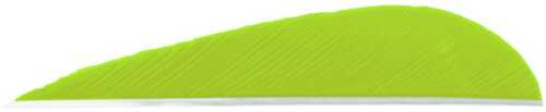 Trueflight Parabolic Feathers Chartreuse 3 in. LW 100 pk. Model: 1213