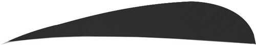 Click to see larger image. Trueflight Parabolic Feathers Black 4 in. RW 100 pk. Model: 11508
