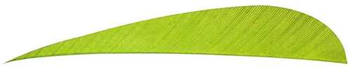 Trueflight Parabolic Feathers Chartreuse 4 in. RW 100 pk. Model: 11513