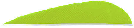 Trueflight Mfg Comp Inc Feathers Parabolic Solid Color 5 RW Chartreuse 100/Pk.