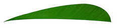 Trueflight Mfg Comp Inc Feathers Parabolic Solid Color 5 LW Green 100/Pk.