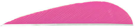 Trueflight Mfg Comp Inc Feathers Parabolic Solid Color 5 LW Pink 100/Pk.