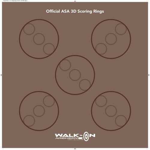 Walk On Archery ASA Target Face Brown Model: