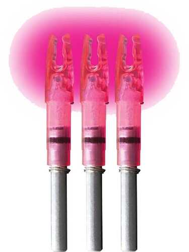 Lumenok Lighted Nock Pink H 3 pk. Model: H3P