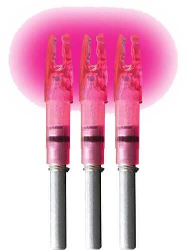 Lumenok Lighted Nock Pink H 3 pk. Model: H3P