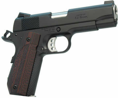 Ed Brown Kobra Carry 45 ACP 4.25" 7 Round Capacity Laminate Wood Grip Stainless Steel Slide