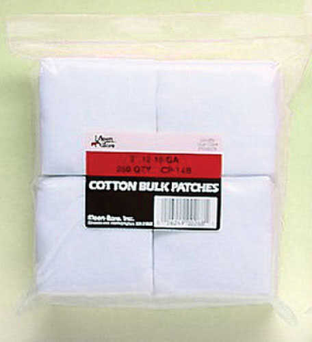 Kleen-Bore Bulk Cotton Patches - SuperShooter Pack 3" 12-16 Gauge Qty: 250 Quality 100% flannel CP14B