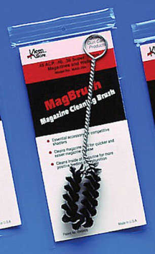 Kleen-Bore MagBrush .38/.40/10mm/.45 Caliber - Straight stacked Removes gummy residue, dust, dirt and unburned MAG204