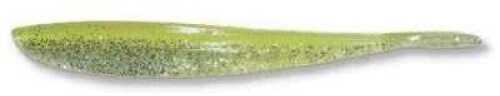 Lunker City Fin-Fish 4in 10 per bag Chartreuse Silk Ice Md#: 48600