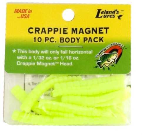 Lelands Lures Crappie Magnet Body 15pk Chartreuse Md#: CM15-C