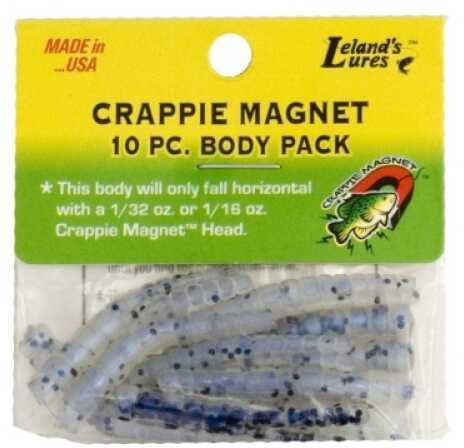 Lelands Lures Crappie Magnet Body 15pk Pearl/Black Flake Md#: CM15-PRLBF