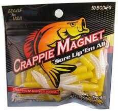 Lelands Lures Crappie Magnet Body 15pk The Therapist (Chartreuse/Purple) Md#: CM15-TT