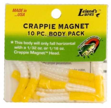 Lelands Lures Crappie Magnet Body 15pk Yellow/Pearl Md#: CM15-YPRL