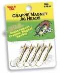 Lelands Lures Crappie Magnet Heads 1/16oz 5pk Gold Md#: CMRH116-G