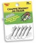 Lelands Lures Crappie Magnet Heads 1/16oz 5pk Silver Md#: CMRH116-S