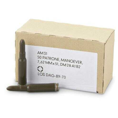 308 Winchester 50 Rounds Ammunition Dynamit Nobel N/A Blank