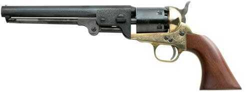 1851 Navy Deluxe Engraved Brass .36 Caliber Revolver 7-1/2" Octagonal Barrel Pietta