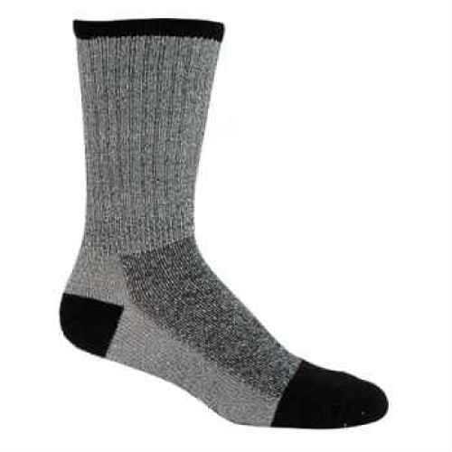 Elder Hosiery Mills Merino Wool Socks Wool/Nylon Lg (10-13) Black 28246