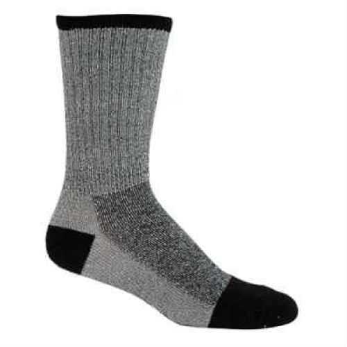 Click to see larger image. Elder Hosiery Mills Merino Wool Socks Wool/Nylon Lg (10-13) Black 28246