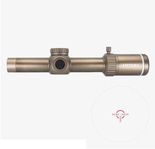 <span style="font-weight:bolder; ">RITON</span> 3 TACTIX Scope 1-8X24 30MM SFP ILLUM Ot Reticle FDE