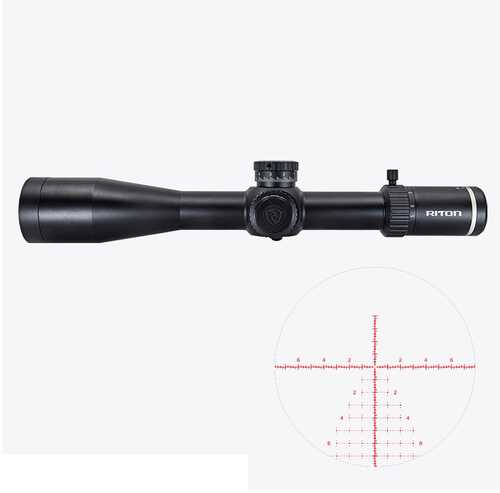 <span style="font-weight:bolder; ">Riton</span> Optics X5 Conquer 5-25X 50mm Obj 22.50-4.50 ft @ 100 yds FOV 34mm Tube Black Finish Illuminated PSR